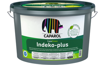 Краска ресурсосберегающая интерьерная Caparol Indeko-plus, 2,5 л, белая, База 1 83211491741 фото