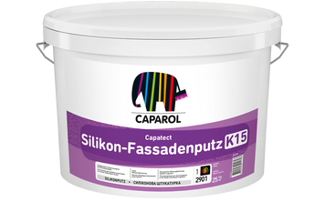 Штукатурка структурная на основе силиконовой смолы Silikon-Fassadenputz, 25 кг, белый, матовый 8903501 фото