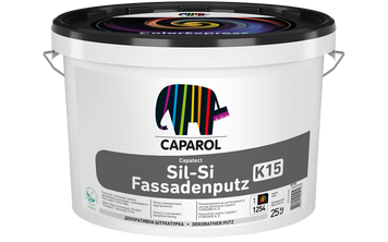 Дисперсионная декоративная штукатурка Capatect Sil-Si Fassadenputz, 25 кг, белый, матова, База 1 8903503 фото